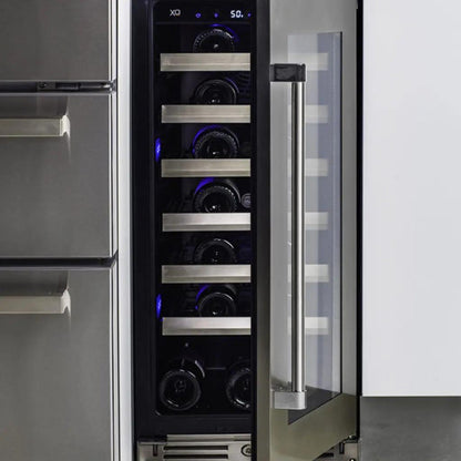 XO APPLIANCE XOU15WGOR 15" Wine Cooler, Panel Ready Glass, Right Hinge Custom Panel Ready  - XOU15WGOR