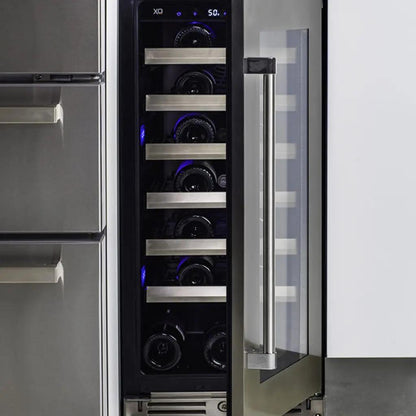 XO APPLIANCE XOU15WGSR 15" Wine Cooler, in Stainless Steel Glass, Right Hinge in Stainless Steel