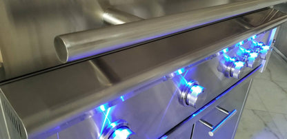 XO APPLIANCE XOGRILL36N 36" Grill 3 Burner with Rotiss Burner NG in Stainless Steel  - XOGRILL36N