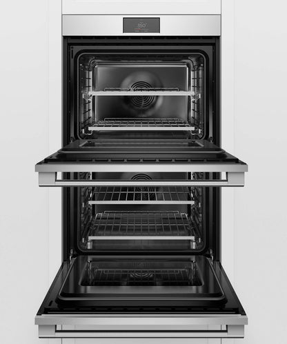FISHER & PAYKEL OB30DPPTX1 30" Series 9 Professional Self-Cleaning Double Oven in Stainless Steel - OB30DPPTX1