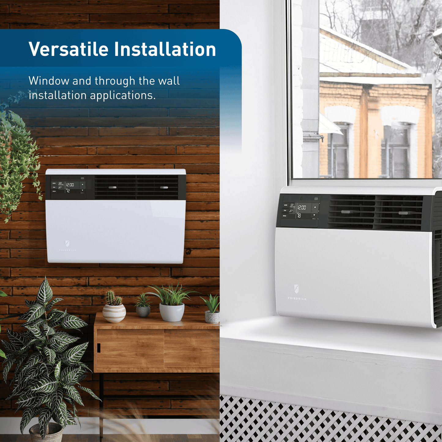 FRIEDRICH KHVS10B11A Friedrich K hl Inverter 10,000 BTU 115V Smart Window/Wall Air Conditioner with Heat Pump
