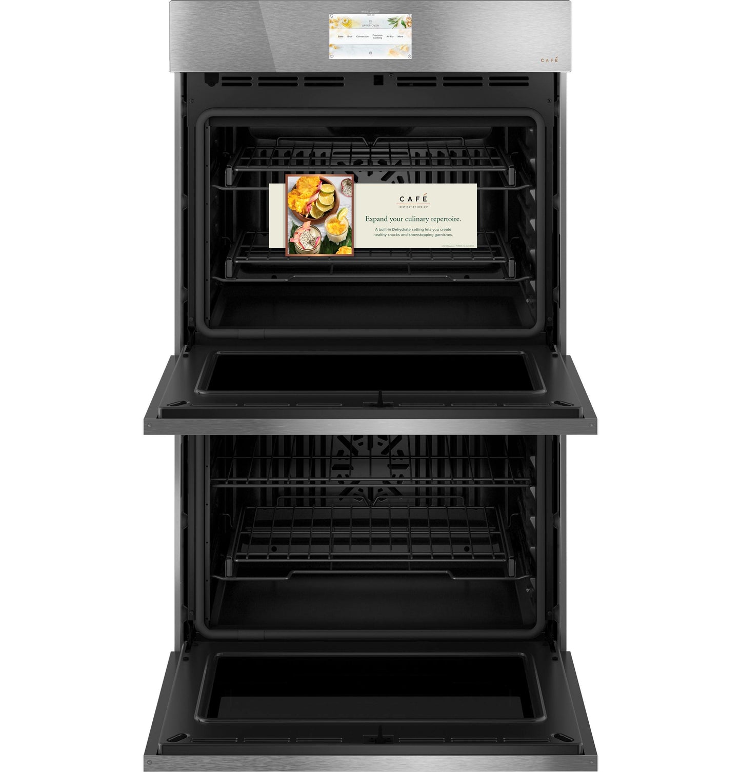 CAFE CTD90DM2NS5 CAFé 30" Smart Built-In Convection Double Wall Oven in Platinum Glass Gray - CTD90DM2NS5