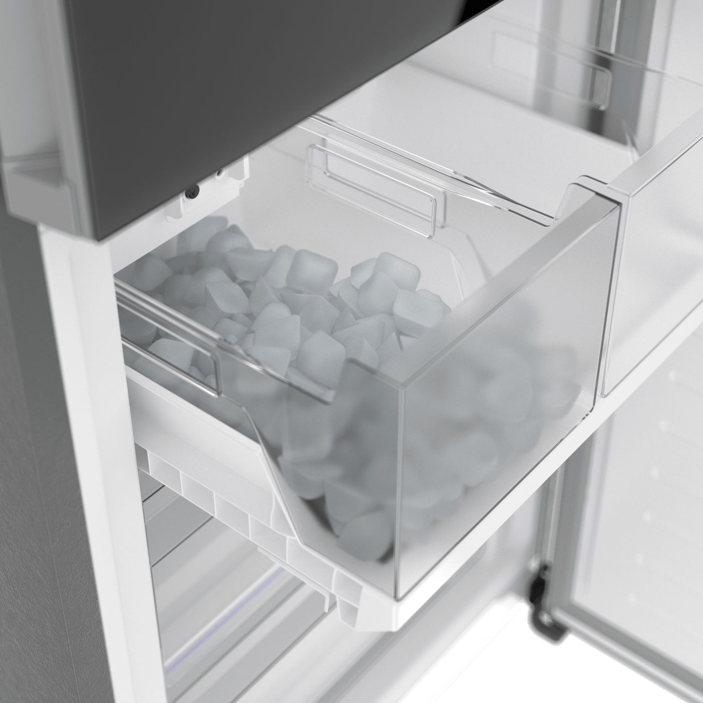 BOSCH B24CB80ESB 800 Series, free-standing fridge-freezer with freezer at bottom, glass door, 24'', Black, Total No Frost Black - B24CB80ESB