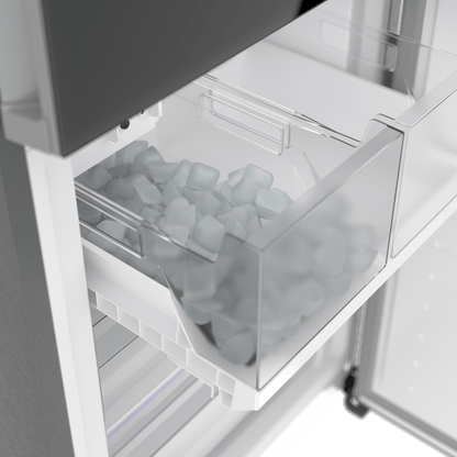 BOSCH B24CB80ESB 800 Series, free-standing fridge-freezer with freezer at bottom, glass door, 24'', Black, Total No Frost Black - B24CB80ESB