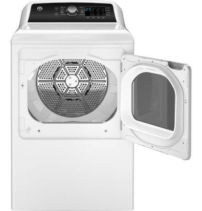 GE APPLIANCES GE 7.4 cu. ft. Capacity Gas Dryer with Up To 120 ft. Venting and Sensor Dry Black On White - GTD58GBSVWS