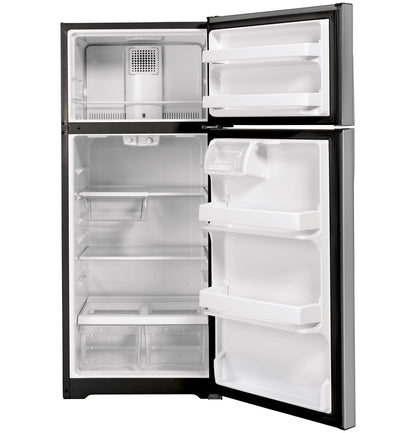 GE APPLIANCES 16.6 Cu. Ft. Top-Freezer Refrigerator in Stainless Steel - GTS17GSNRSS