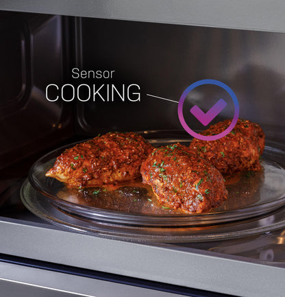 GE APPLIANCES Profile 2.2 Cu. Ft. Over-the-Range Sensor Microwave Oven in Stainless Steel - PVM9225SRSS