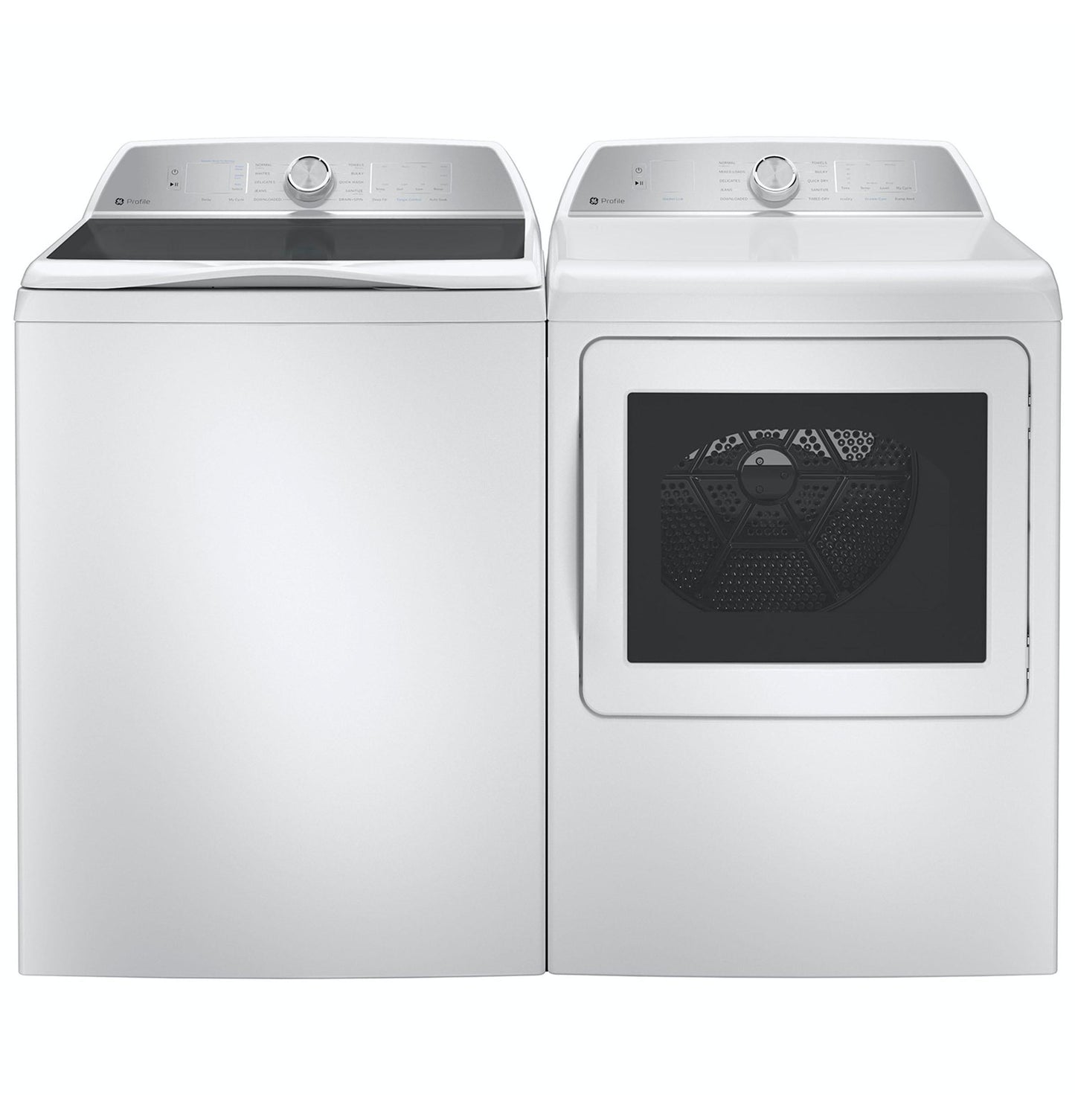 GE APPLIANCES GE Profile 4.9 cu. ft. Capacity Washer with Smarter Wash Technology and FlexDispense White On Gray - PTW605BSRWS