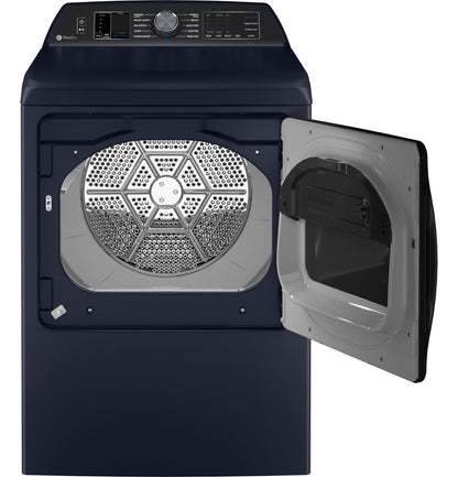 GE APPLIANCES GE Profile 7.3 cu. ft. Capacity Smart Gas Dryer with Fabric Refresh Blue - PTD90GBPTRS