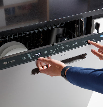 GE APPLIANCES PDP715SYVFS GE Profile™ ENERGY STAR® Fingerprint Resistant Top Control Stainless Interior Dishwasher with Microban™ Antimicrobial Technology in Stainless Steel - PDP715SYVFS