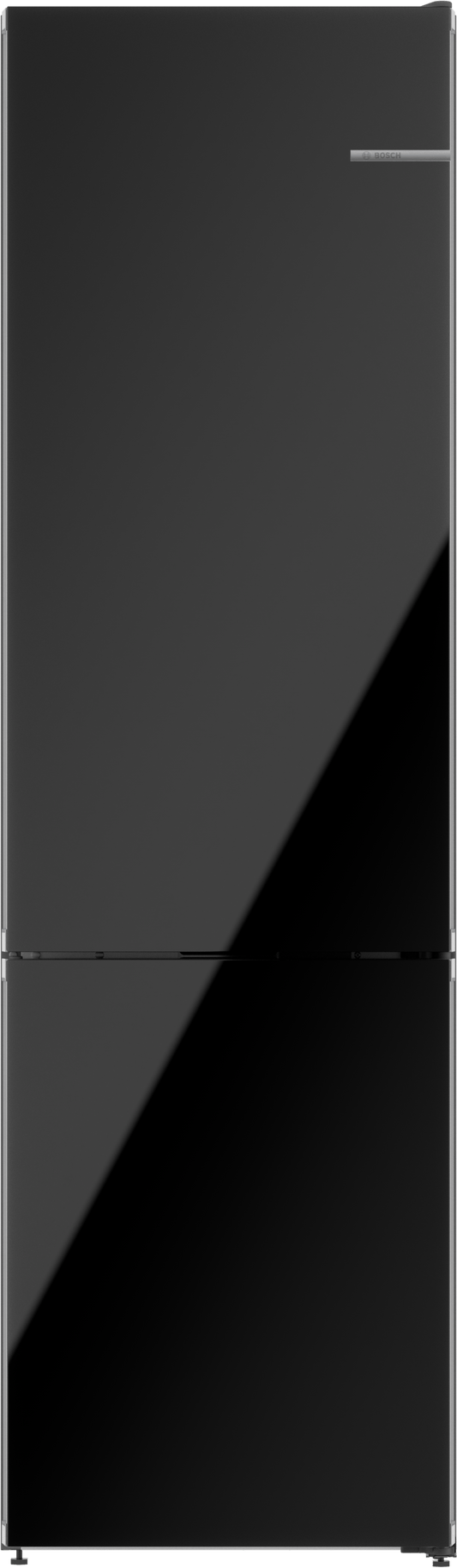 BOSCH B24CB80ESB 800 Series, free-standing fridge-freezer with freezer at bottom, glass door, 24'', Black, Total No Frost Black - B24CB80ESB