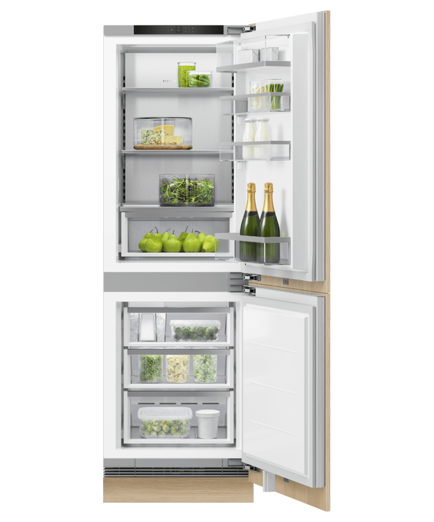 FISHER & PAYKEL RS2474BRU1 24" Series 9 Integrated Refrigerator Freezer Custom Panel Ready - RS2474BRU1