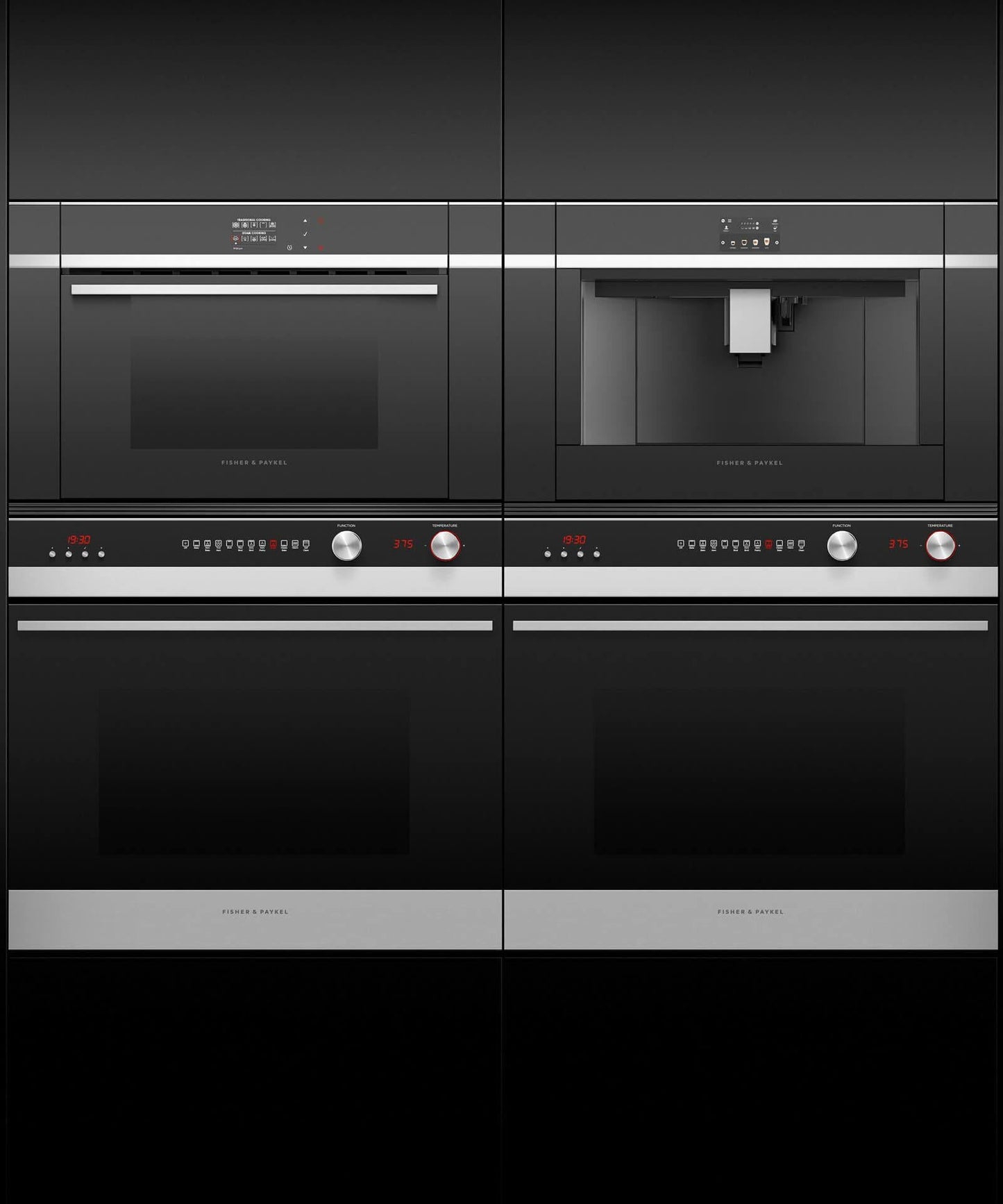 FISHER & PAYKEL OS24NDB1 24" Series 9 Contemporary Compact Combi-Steam Oven in Stainless Steel - OS24NDB1