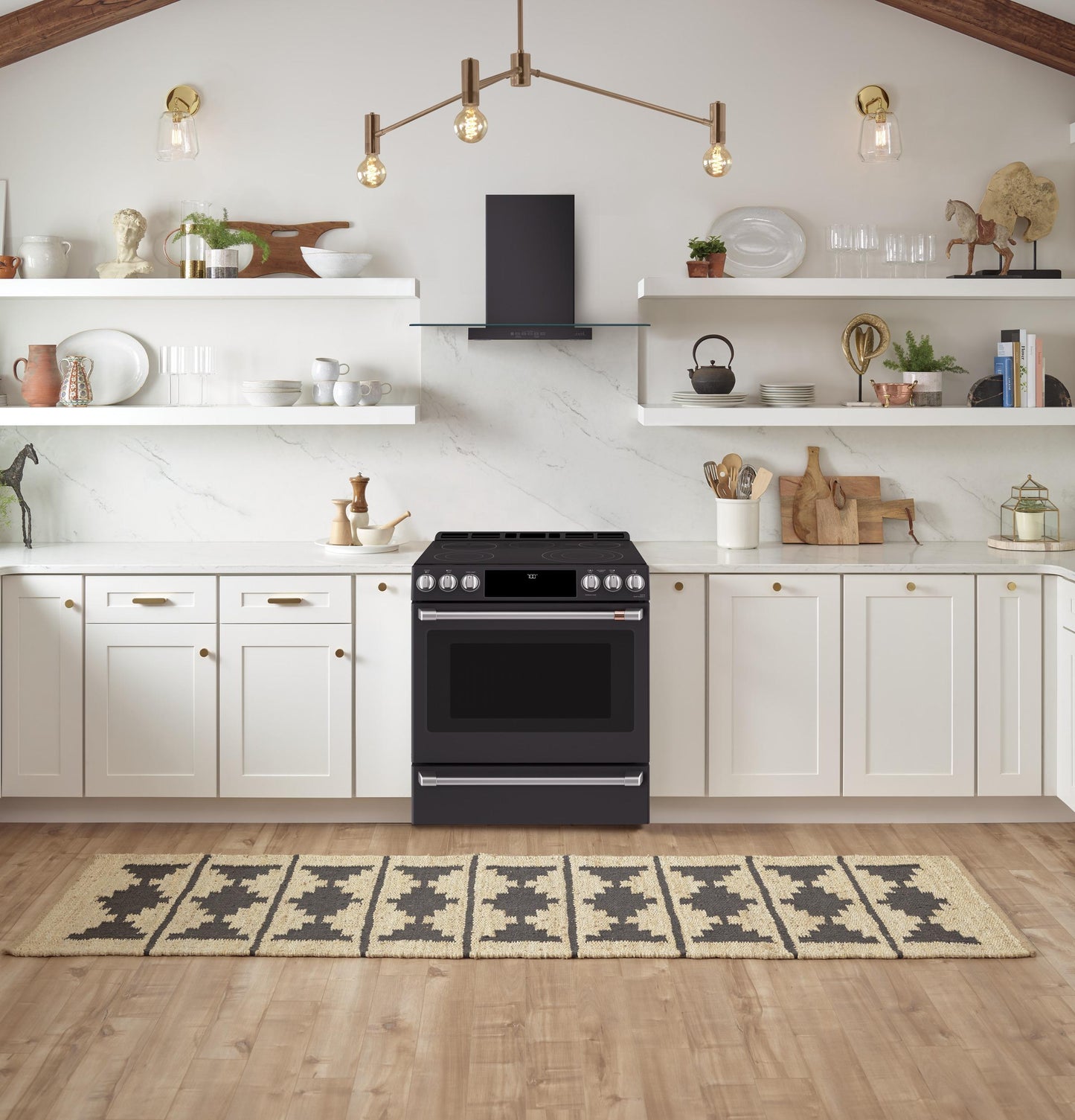 CAFE CES700P3MD1 CAFé30" Smart Slide-In, Front-Control, Radiant and Convection Range Black - CES700P3MD1