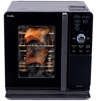 GE APPLIANCES P9SBAAS6VBB GE Profile™ Smart Indoor Pellet Smoker Black - P9SBAAS6VBB