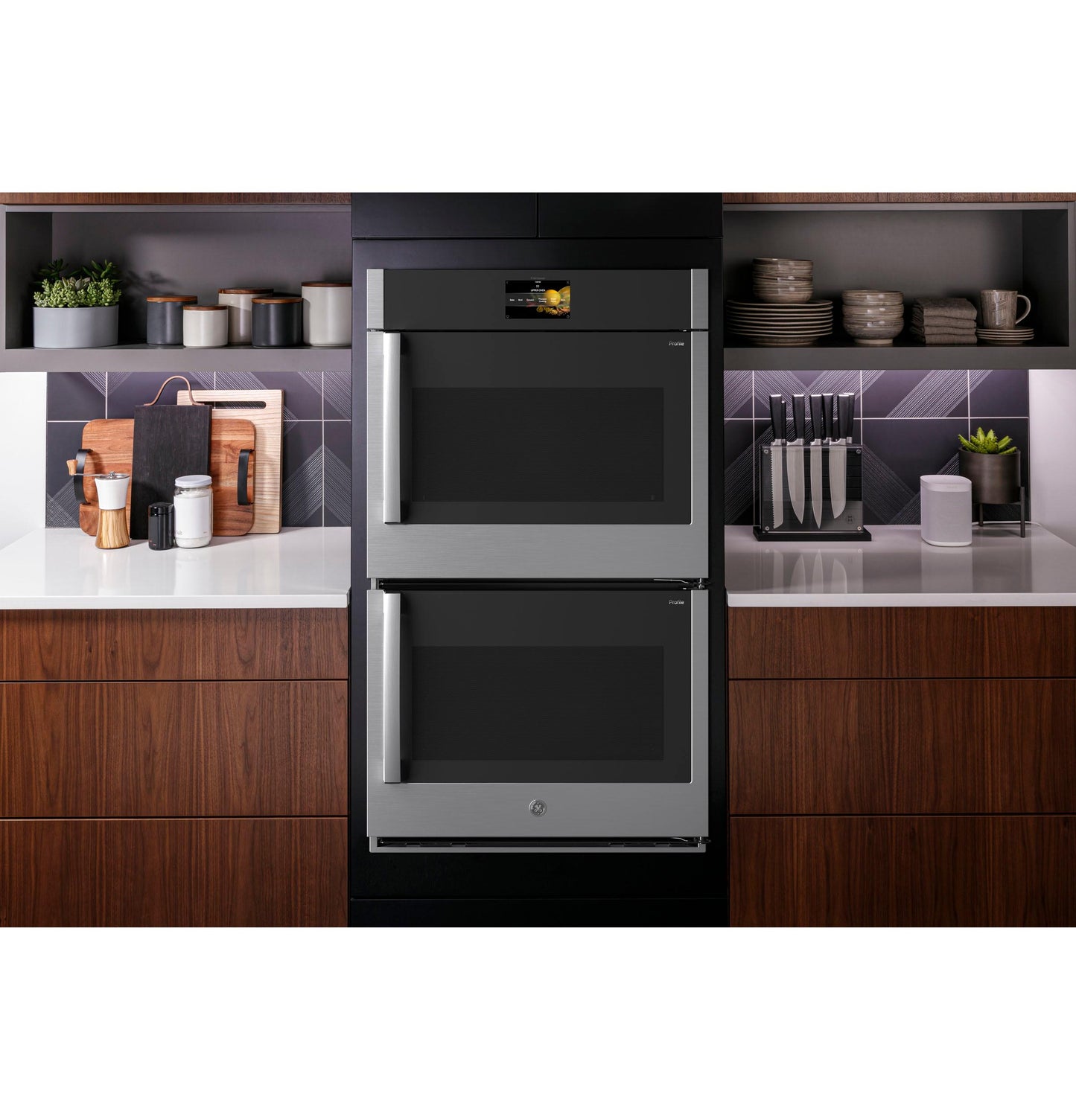 GE APPLIANCES PTD700RSNSS GE Profile™ 30" Smart Built-In Convection Double Wall Oven with Right-Hand Side-Swing Doors in Stainless Steel - PTD700RSNSS