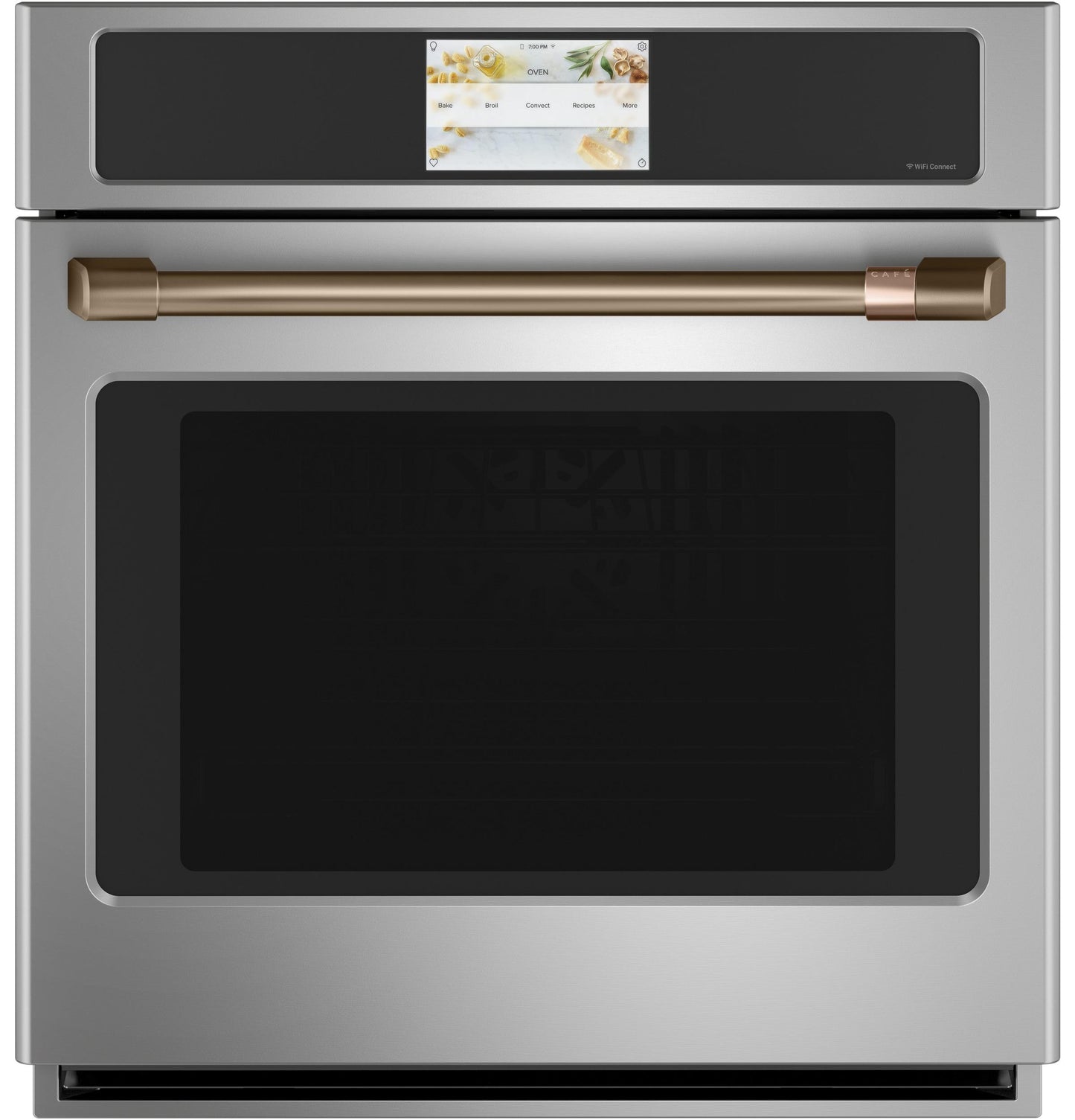 CAFE 27" Smart Single Wall Oven with Convection in Stainless Steel - CKS70DP2NS1