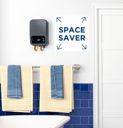 GE APPLIANCES GE24DNHPDG GE® Tankless Electric Water Heater Gray - GE24DNHPDG