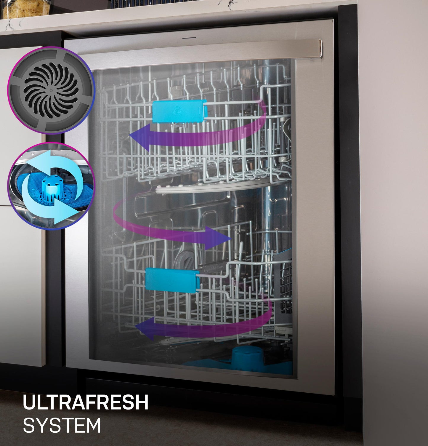 GE APPLIANCES PDT795SYVFS GE Profile™ ENERGY STAR Smart UltraFresh System Dishwasher with Microban™ Antimicrobial Technology with Deep Clean Washing 3rd Rack, 39 dBA in Stainless Steel - PDT795SYVFS