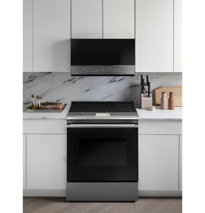 CAFE  2.1 Cu. Ft. Smart Over-the-Range Microwave Oven in Platinum Glass Gray - CVM721M2NS5