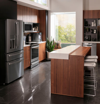 GE APPLIANCES PVD28BYNFS GE Profile™ ENERGY STAR® 27.9 Cu. Ft. Smart Fingerprint Resistant 4-Door French-Door Refrigerator with Door In Door in Stainless Steel - PVD28BYNFS