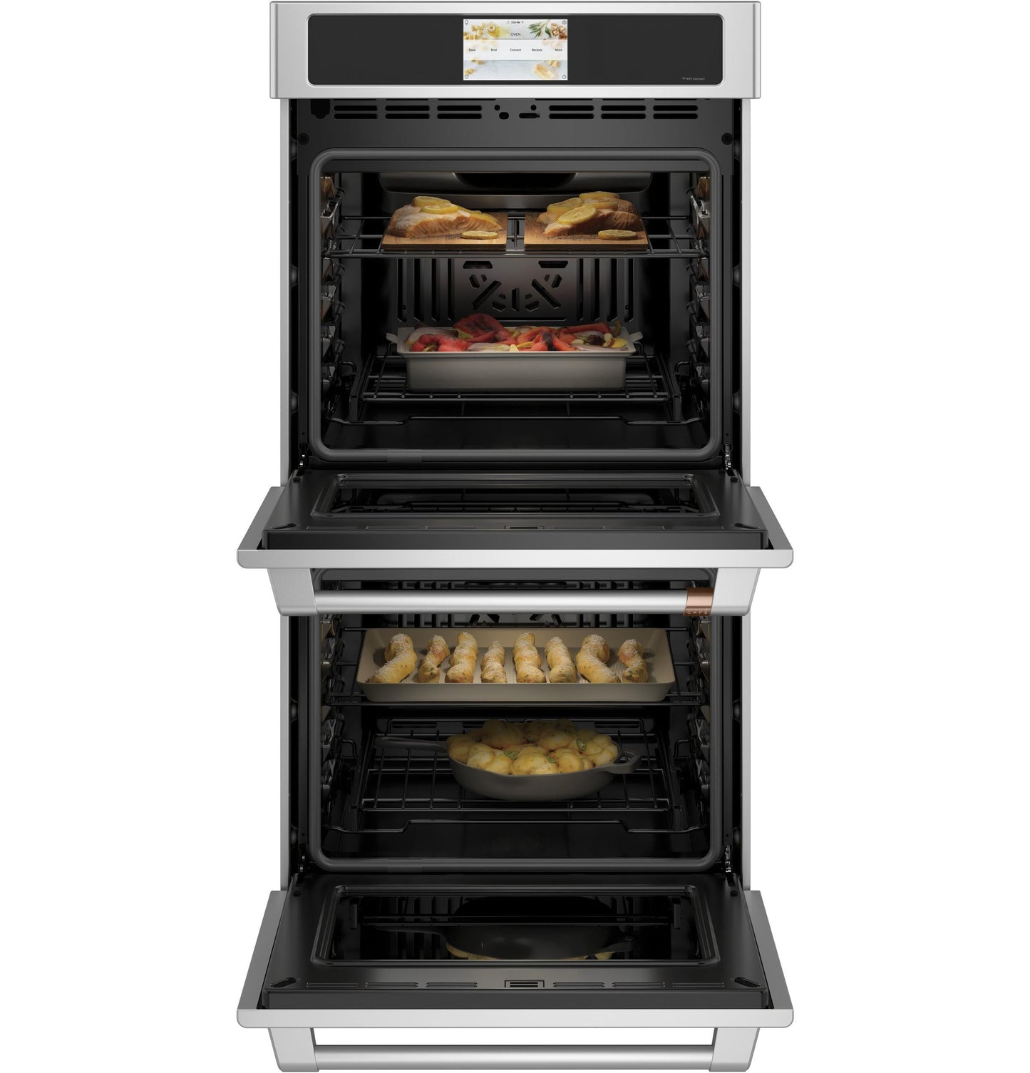 CAFE CKD70DP2NS1 CAFé 27" Smart Double Wall Oven with Convection in Stainless Steel - CKD70DP2NS1