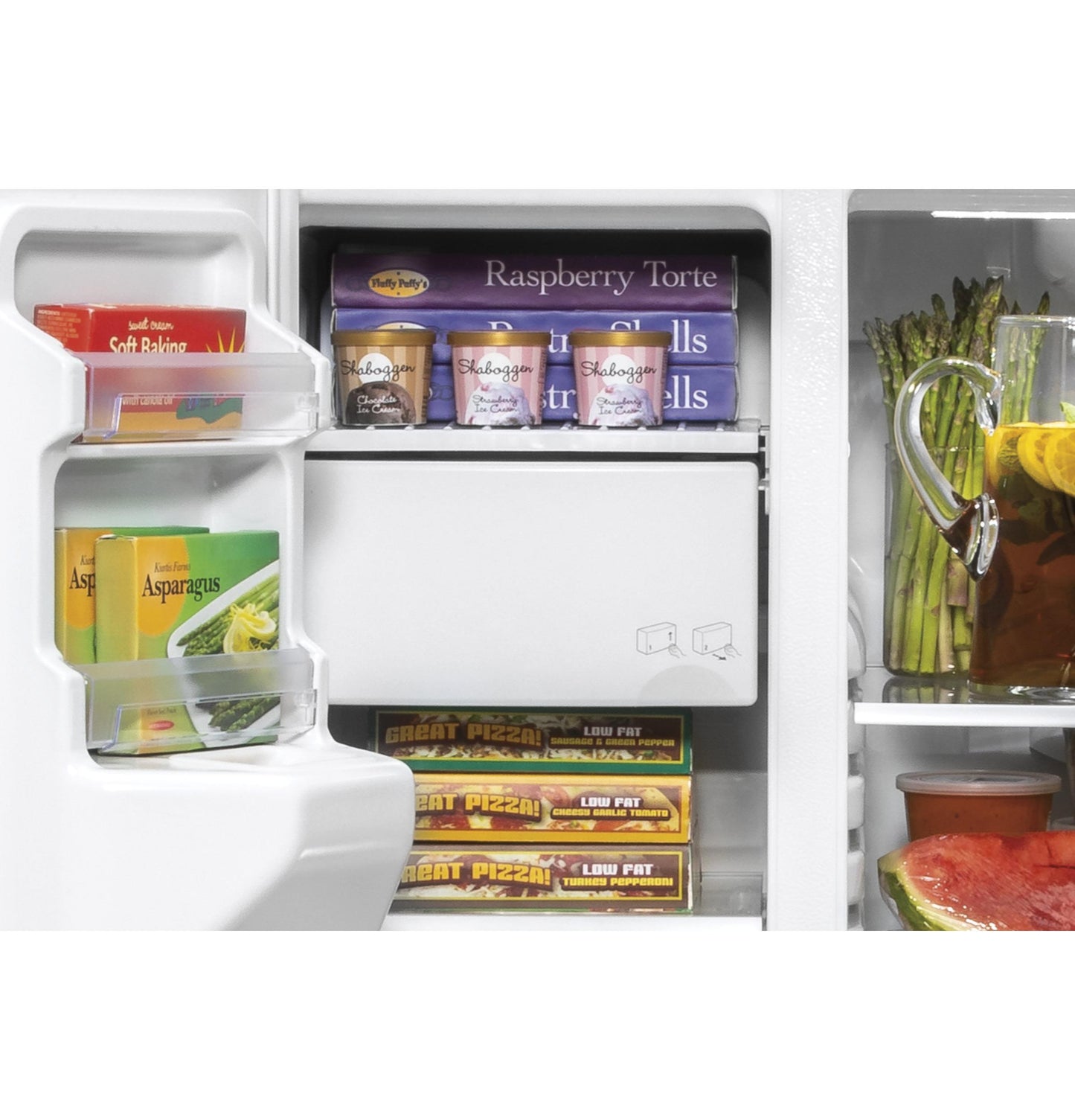 GE APPLIANCES 21.8 Cu. Ft. Counter-Depth Fingerprint Resistant Side-By-Side Refrigerator in Stainless Steel - GZS22IYNFS