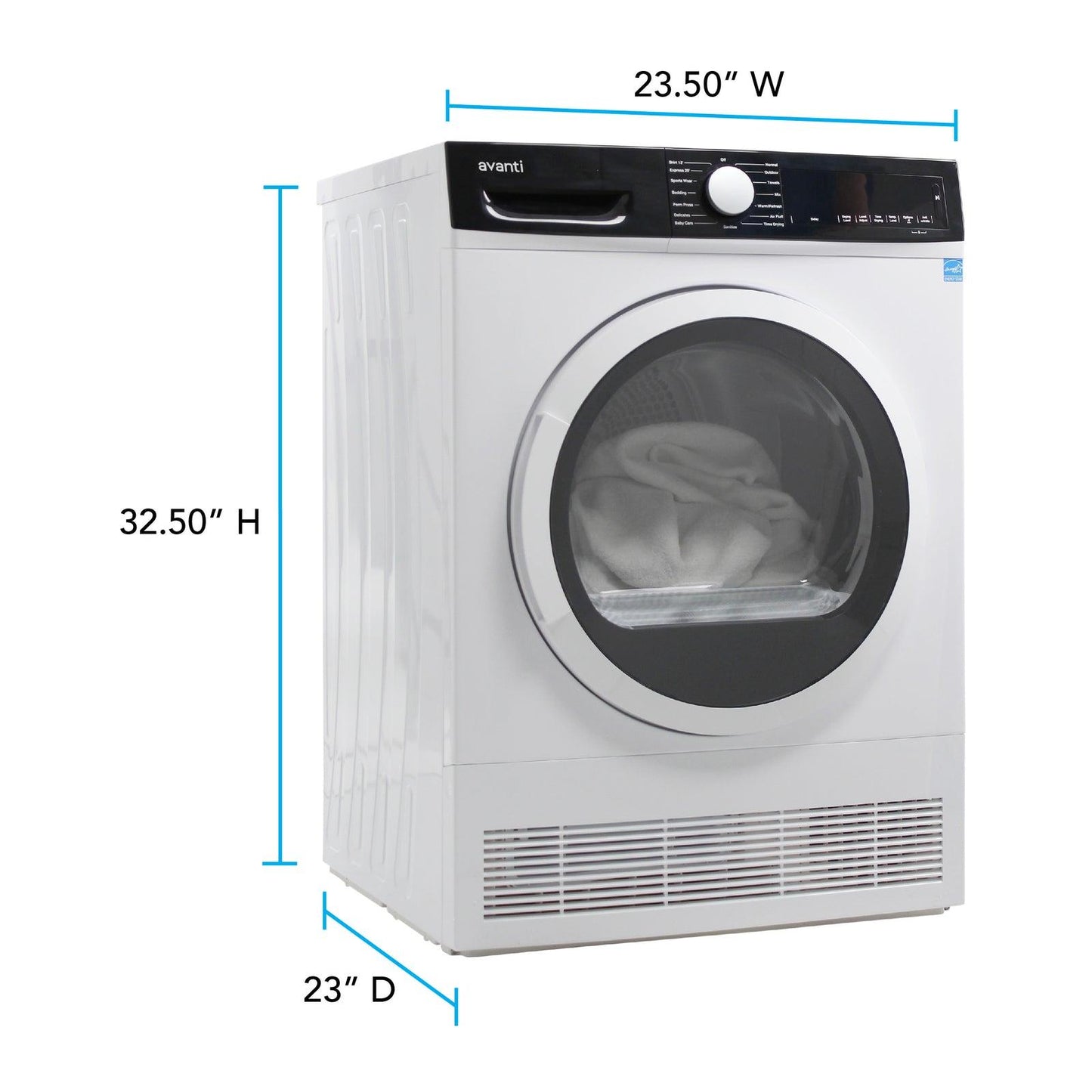 AVANTI FLD40V0W Avanti Front Load Clothes Dryer White - FLD40V0W