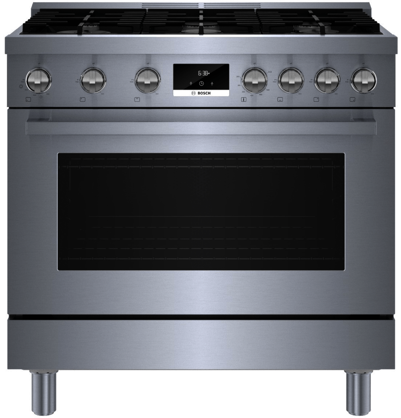 BOSCH HGS8655UC 800 Series 36'' inch Freestanding Gas Range In Stainless Steel - HGS8655UC