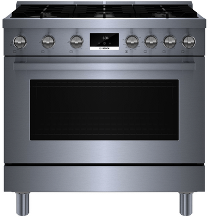 BOSCH HGS8655UC 800 Series 36'' inch Freestanding Gas Range In Stainless Steel - HGS8655UC