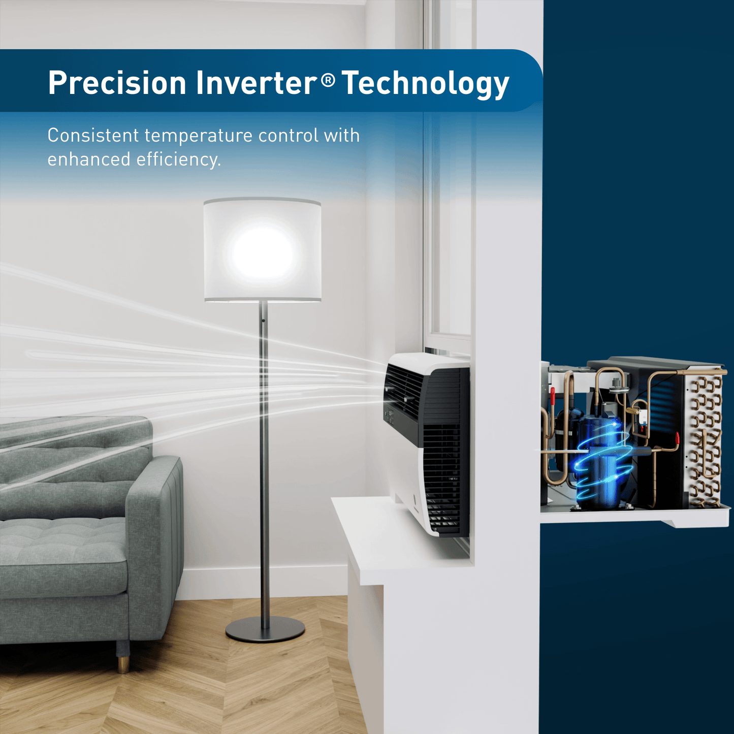 FRIEDRICH KCVL36B30A Friedrich K hl Inverter 36,000 BTU 230V Smart Window/Wall Air Conditioner - Cool only