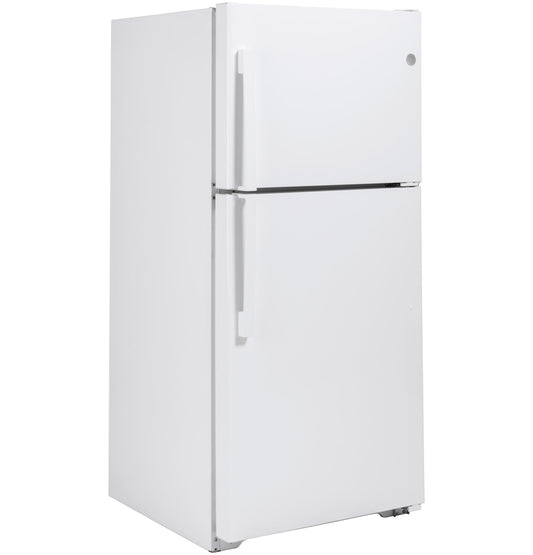 GE APPLIANCES 21.9 Cu. Ft. Garage Ready Top-Freezer Refrigerator White - GTS22KGNRWW