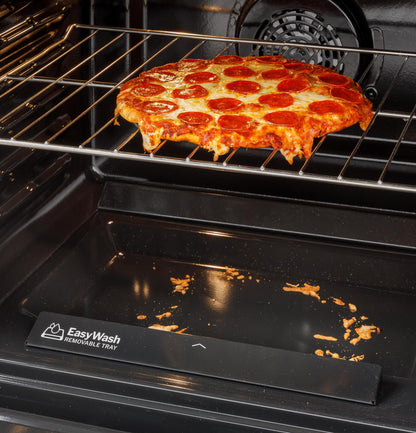GE APPLIANCES GRS600AVWW GE® ENERGY STAR® 30" Slide-In Electric Convection Range with No Preheat Air Fry and EasyWash™ Oven Tray White - GRS600AVWW