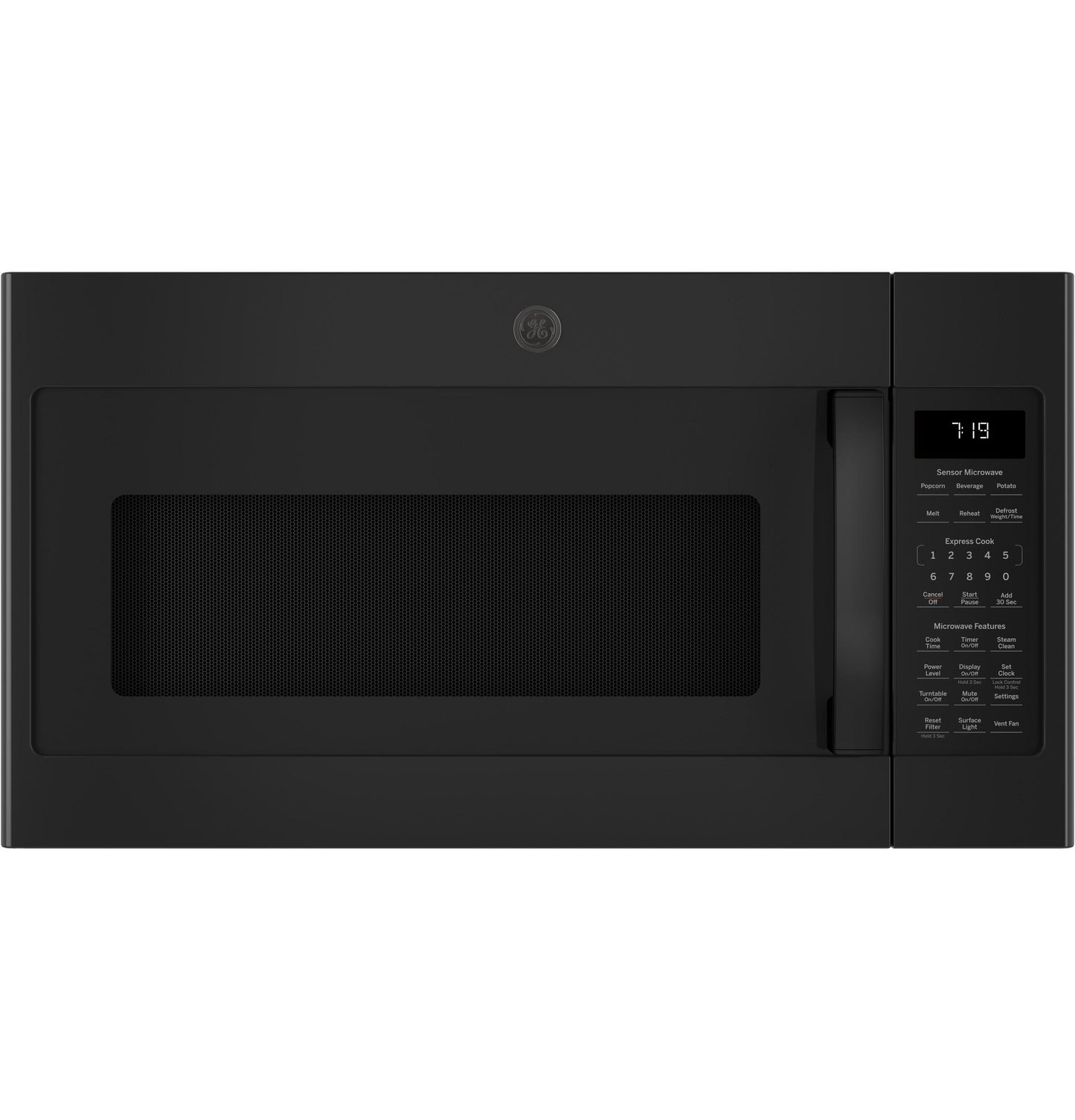 GE APPLIANCES 1.9 Cu. Ft. Over-the-Range Sensor Microwave Oven Black - JVM7195DKBB
