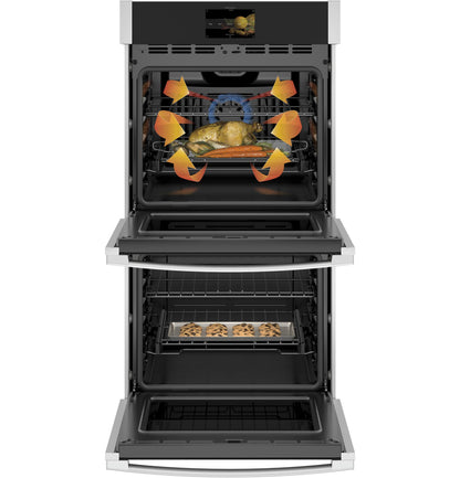 GE APPLIANCES Profile 27" Smart Built-In Convection Double Wall Oven in Stainless Steel - PKD7000SNSS