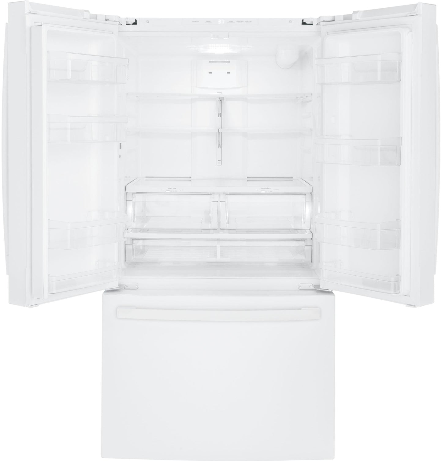 GE APPLIANCES NGE 27.0 Cu. Ft. French-Door Refrigerator White - GNE27JGMWW
