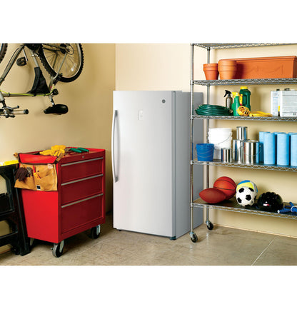 GE APPLIANCES 17.3 Cu. Ft. Frost-Free Garage Ready Upright Freezer White - FUF17SMRWW
