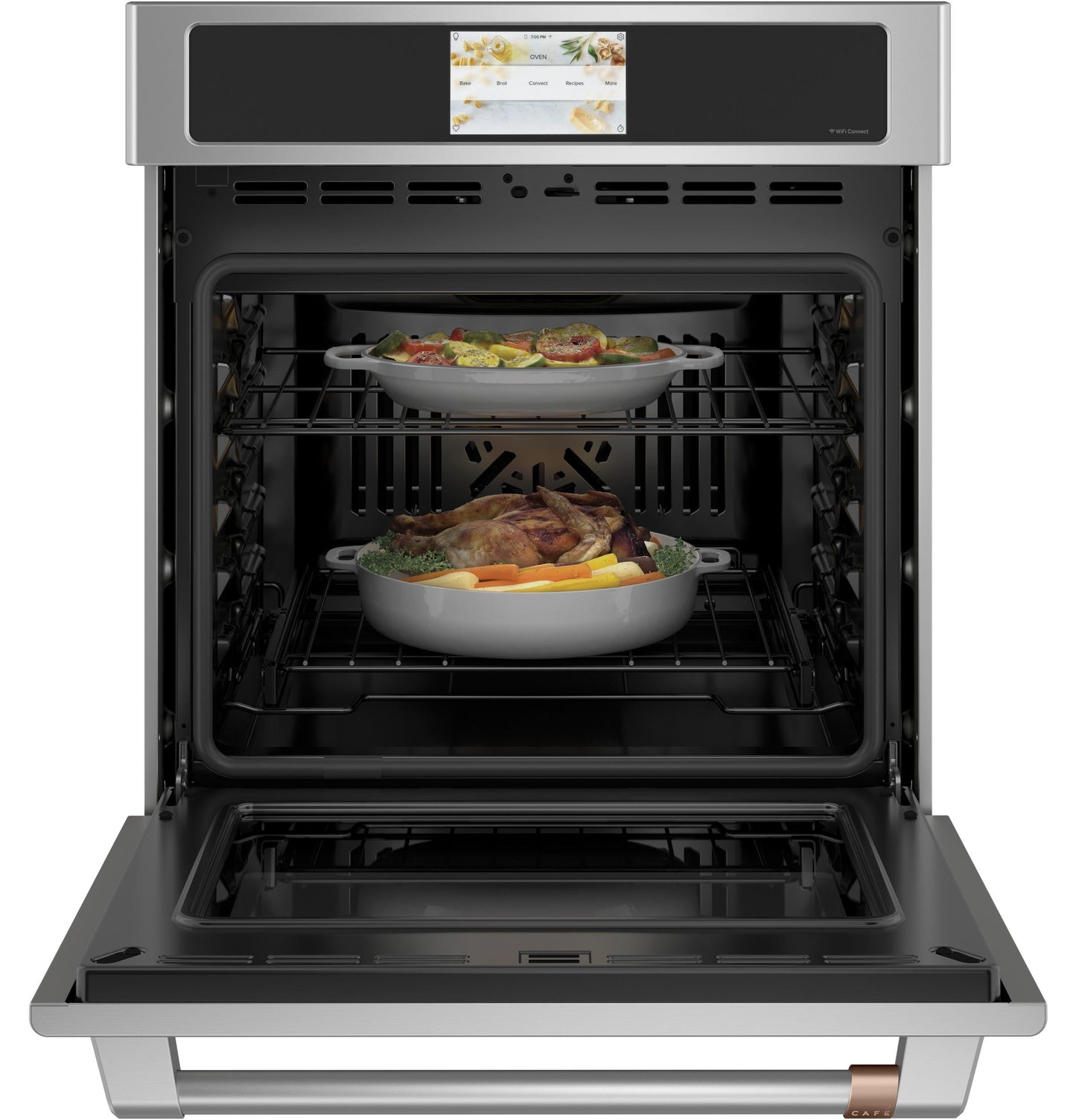 CAFE CKS70DP2NS1 CAFé 27" Smart Single Wall Oven with Convection in Stainless Steel - CKS70DP2NS1