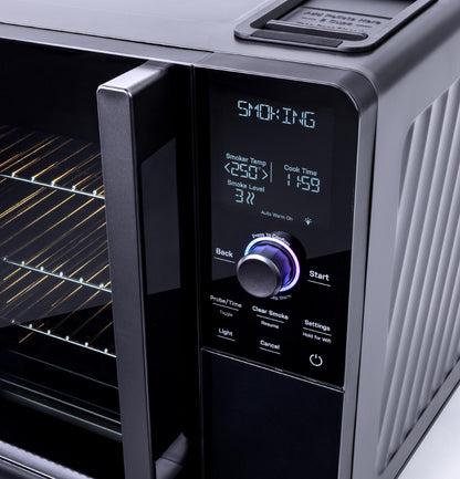 GE APPLIANCES P9SBAAS6VBB GE Profile™ Smart Indoor Pellet Smoker Black - P9SBAAS6VBB