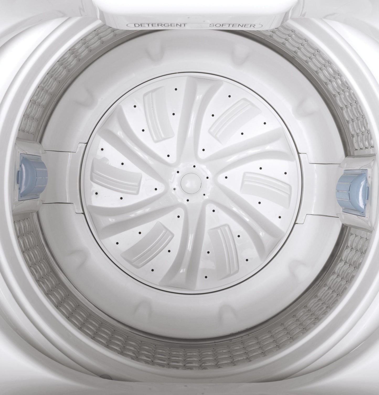 GE APPLIANCES GNW128SSMWW GE® Space-Saving 2.8 cu. ft. Capacity Stationary Washer with in Stainless Steel Basket White - GNW128SSMWW