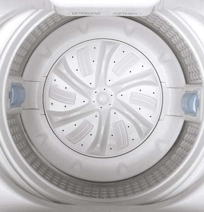 GE APPLIANCES GNW128SSMWW GE® Space-Saving 2.8 cu. ft. Capacity Stationary Washer with in Stainless Steel Basket White - GNW128SSMWW