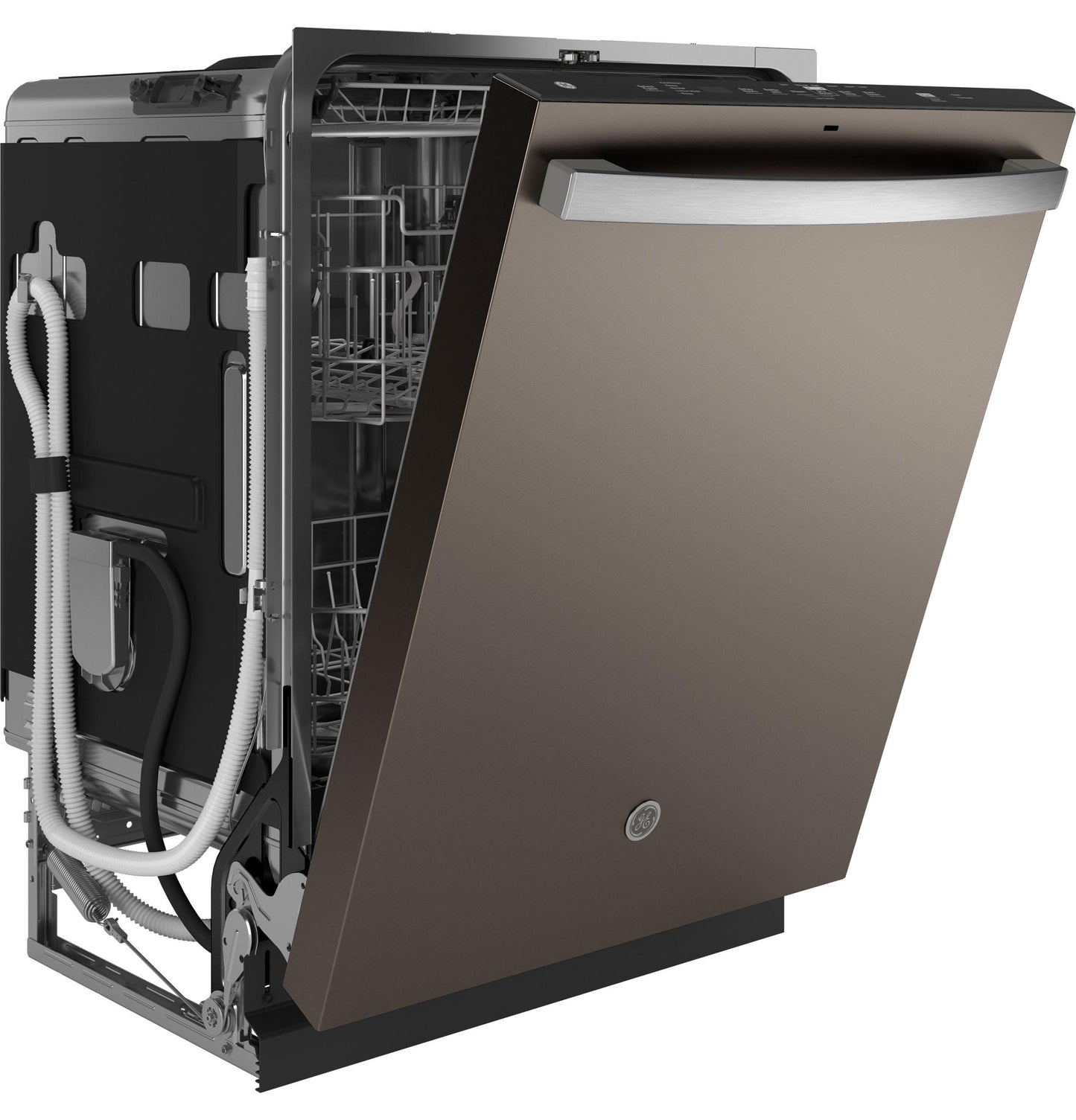 GE APPLIANCES GE Fingerprint Resistant Top Control with in Stainless Steel Interior Dishwasher with Sanitize Cycle Slate - GDT650SMVES