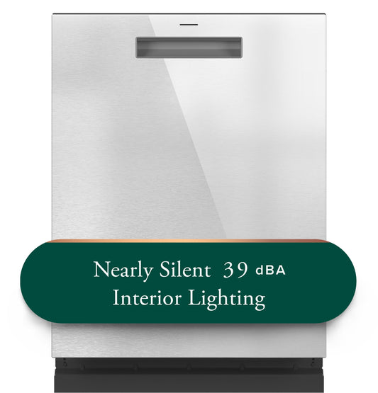 CAFE  CustomFit ENERGY STAR Stainless Interior Smart Dishwasher with Ultra Wash Top Rack and LED Lights, 39 dBA in Platinum Glass Gray - CDP888M5VS5