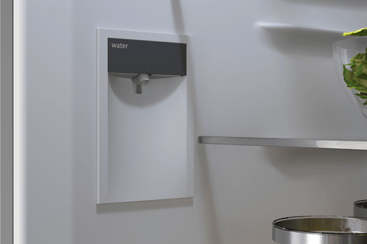 BOSCH B24CB80ESW 800 Series, free-standing fridge-freezer with freezer at bottom, glass door, 24'', White, Total No Frost White - B24CB80ESW