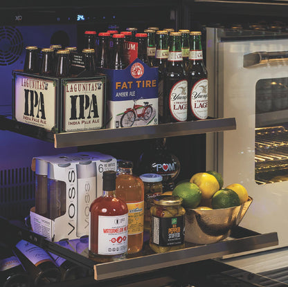 XO APPLIANCE XOU24BCOFR Beverage Center, 24" Solid Panel Ready Door, Right Hinge Custom Panel Ready - XOU24BCOFR