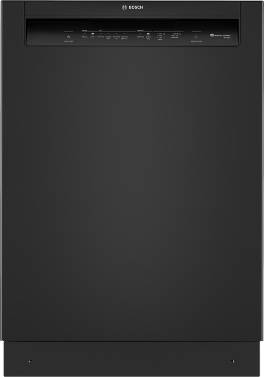 BOSCH SHE43DM6N 300 Recessed Handle, 48 dBA, Standard 3rd Rack, PureDry - BL Black - SHE43DM6N