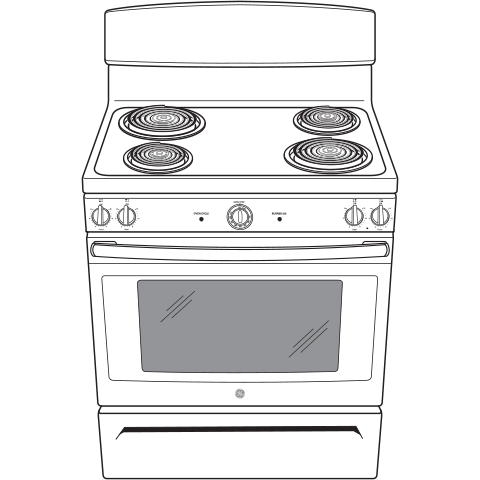 GE APPLIANCES JBS460DMWW GE® ENERGY STAR® 30" Free-Standing Electric Range White - JBS460DMWW