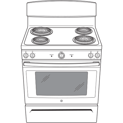 GE APPLIANCES JBS460DMWW GE® ENERGY STAR® 30" Free-Standing Electric Range White - JBS460DMWW