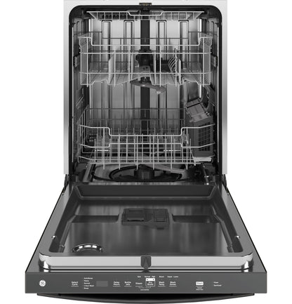 GE APPLIANCES GDT670SGVBB GE® ENERGY STAR® Top Control with in Stainless Steel Interior Dishwasher with Sanitize Cycle Black - GDT670SGVBB