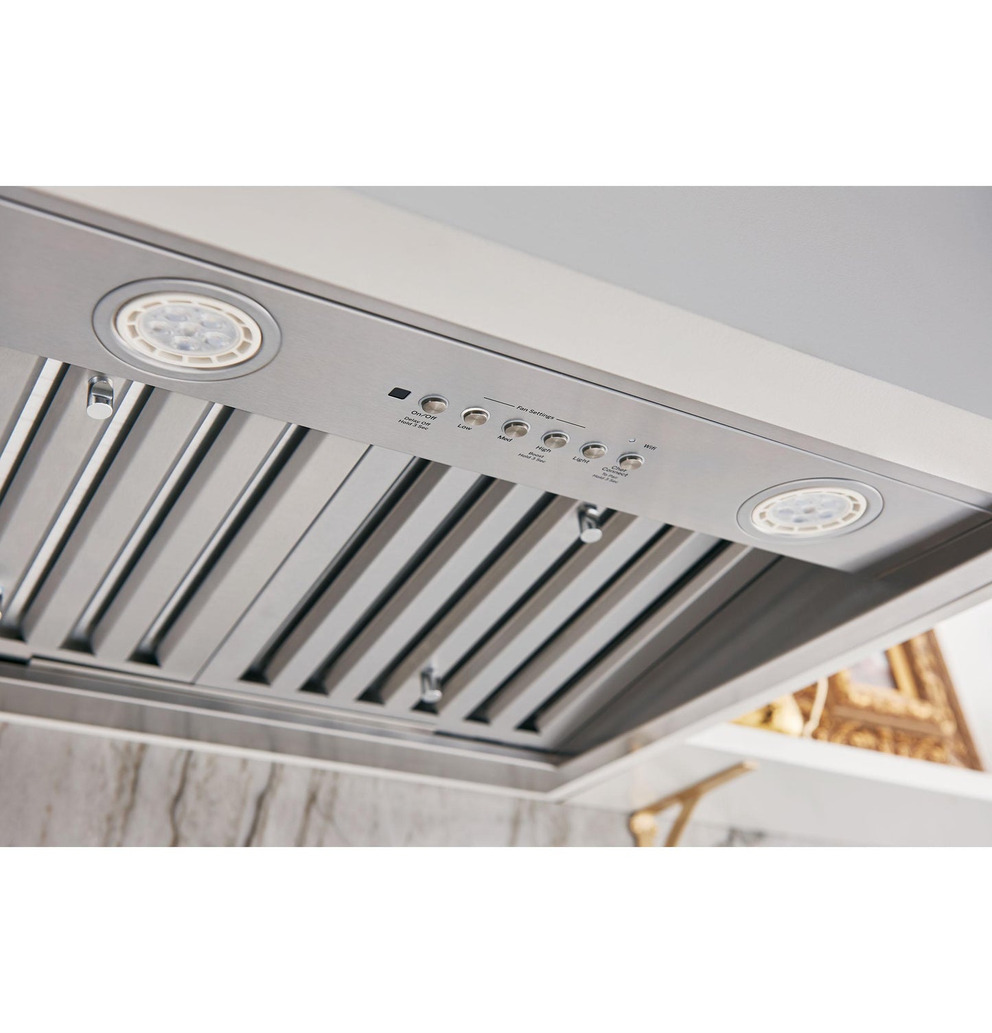 CAFE 36" Smart Designer Custom Insert w/ Dimmable LED Lighting in Stainless Steel - UVC9360SLSS